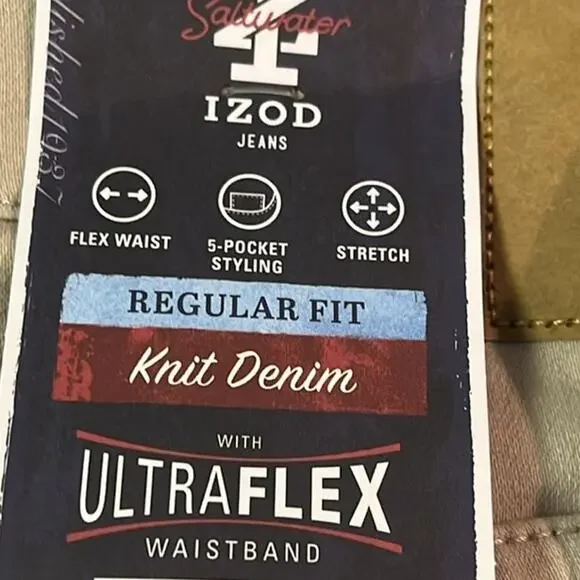 Izod Men’s Liberty Stretch Pants in Tan Size 32x30 - Picture 4 of 4